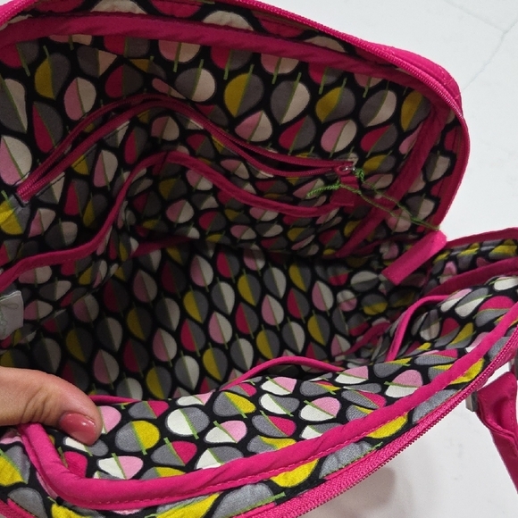 Vera Bradley Fuchsia Quilted Shoulder Bag New WithTag - Picture 7 of 13